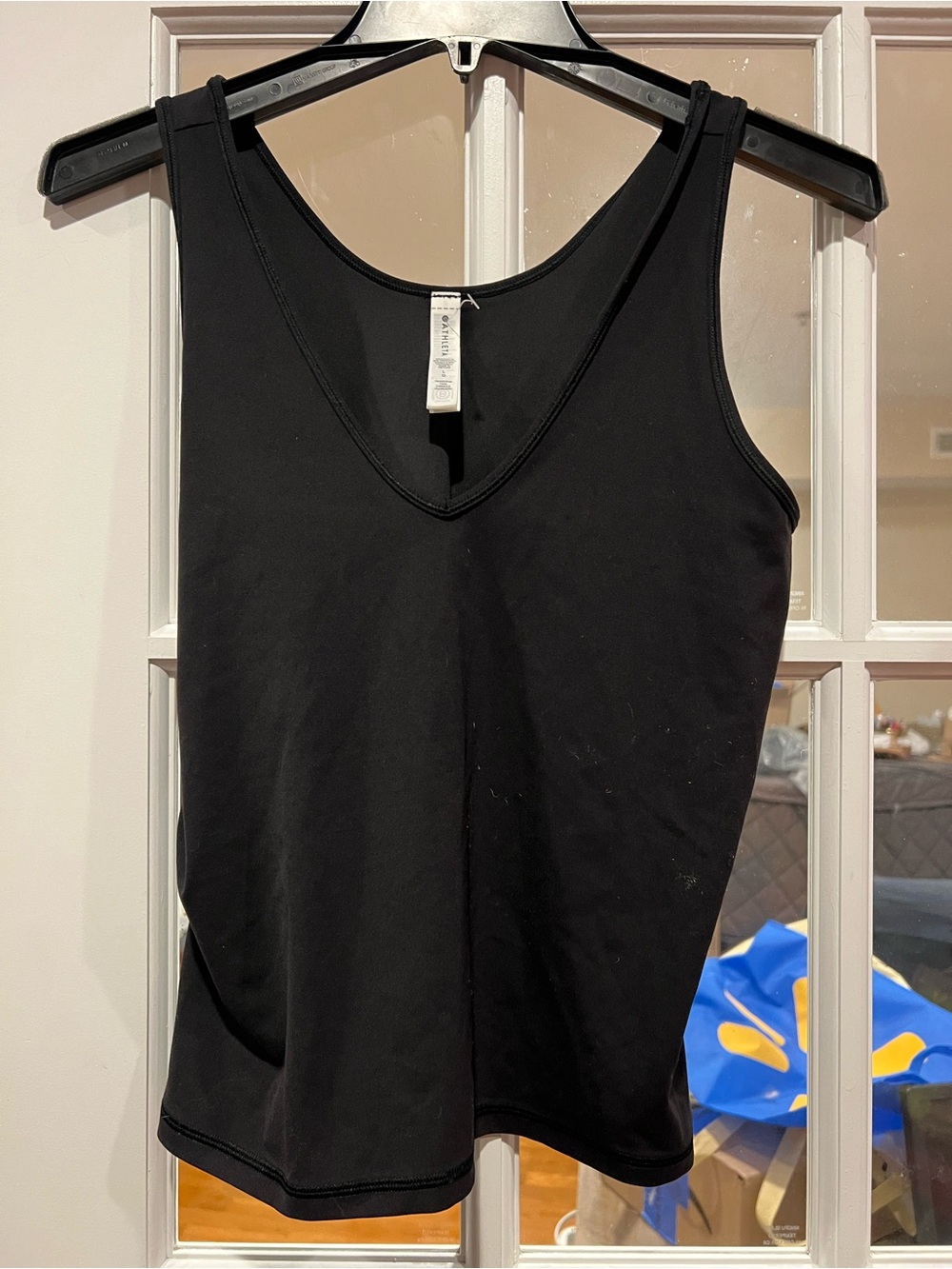 Athleta Black V-Neck Performance Tank